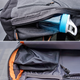 A leakproof pocket inside the MOS Pack lets you carry a water bottle without the risk of soaking your electronics.